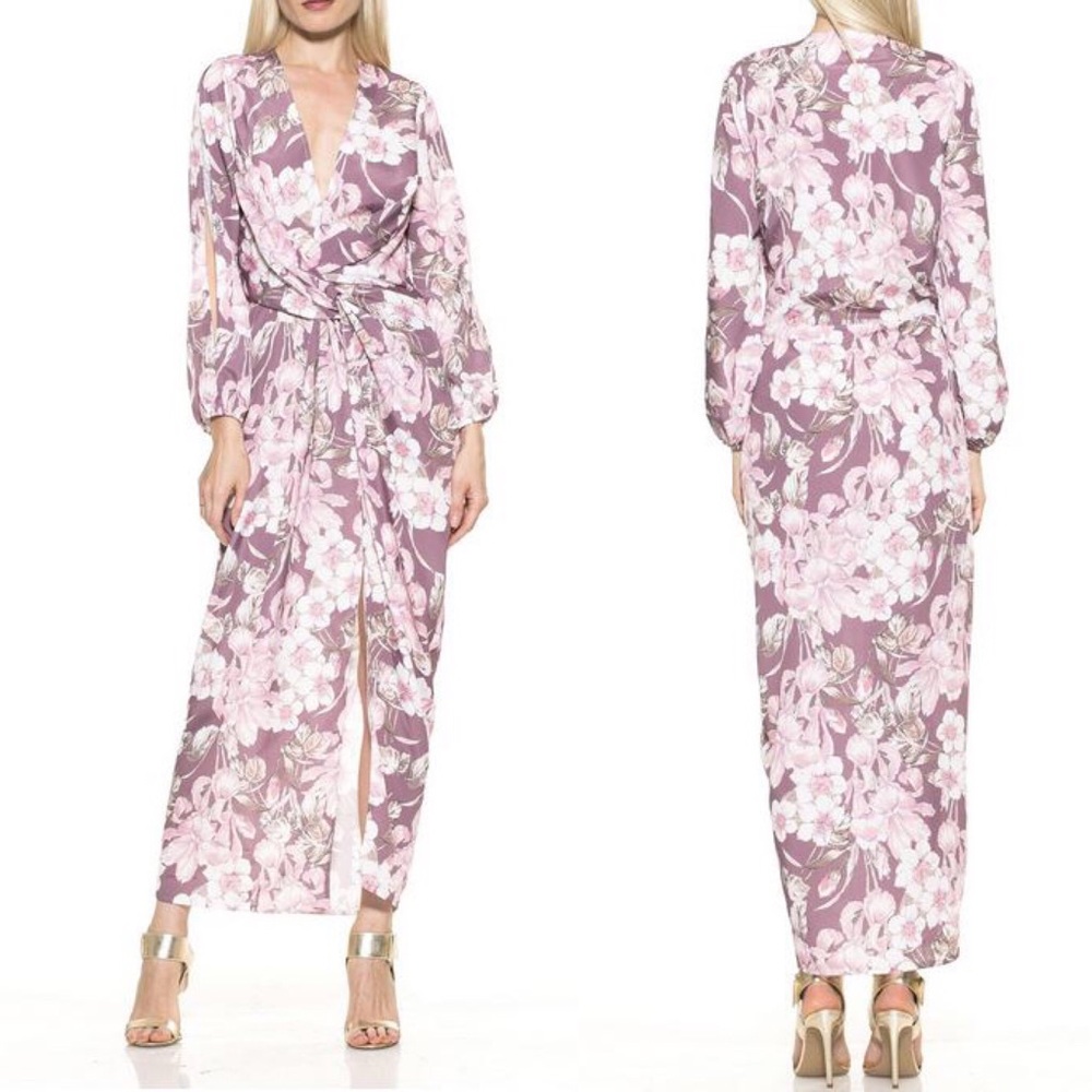 🌟NWT ALEXIA ADMOR Sexy Drape Front Cutout Dress